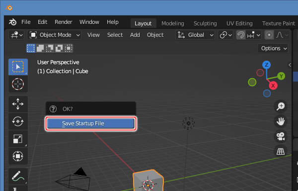 4. Save Startup Fileを実行 4. Save Startup Fileを実行