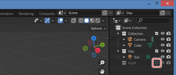 19. コレクション Night のチェックボックスがオフになる 19. コレクション Night のチェックボックスがオフになる