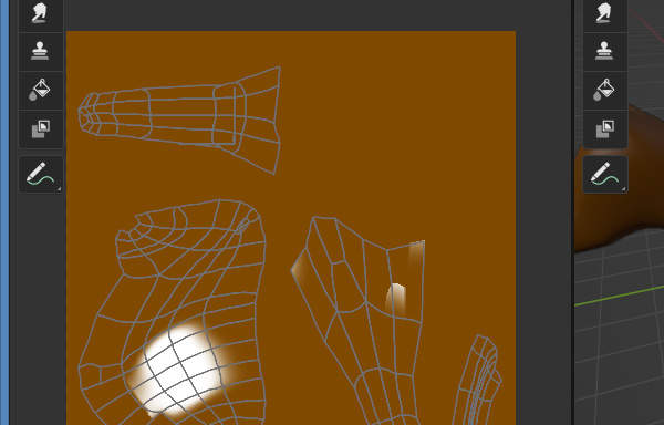 12. Image Editor上でもペイントされている 12. Image Editor上でもペイントされている