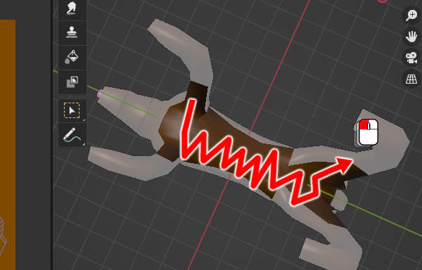 25. 1回で塗り終えるようにドラッグする 25. 1回で塗り終えるようにドラッグする