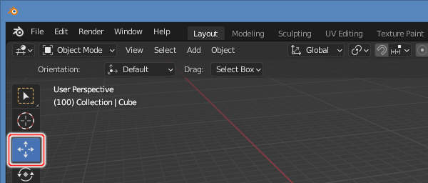 15. ツールバーの移動ツールを選択 15. ツールバーの移動ツールを選択