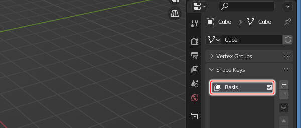5. シェイプキーが追加される 5. シェイプキーが追加される