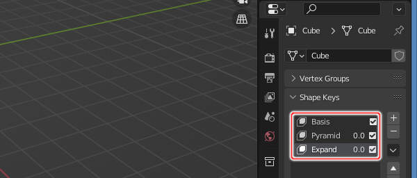 10. シェイプキーの一覧 10. シェイプキーの一覧