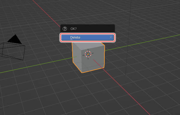 1. Deleteを実行 1. Deleteを実行