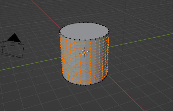6. ループ切断された円柱のメッシュ 6. ループ切断された円柱のメッシュ