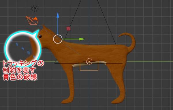 17. カメラとエンプティが青色の破線で結ばれる 17. カメラとエンプティが青色の破線で結ばれる