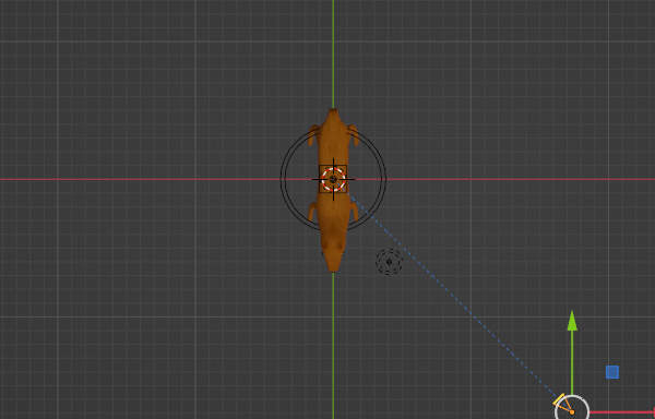 23. 犬の置物2つ分ほどの距離に移動する 23. 犬の置物2つ分ほどの距離に移動する